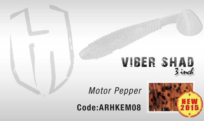 Herakles Viber Shad 3,8" colore MOTOR PEPPER